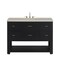James Martin Vanities Lucian 48" Single Vanity, Carbon Oak, w/ 3 CM Siberian Silestone Top w/FreePower Wireless Charger D704-V48-CBO-FSFR - alternate 1
