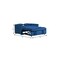 Homeroots 73" Blue Velvet Sleeper Sleeper Reclining Sofa With Toss Pillows 721467 - alternate 4