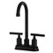 Kingston Brass Double-Handle 4" Centerset Bar Faucet, Matte Black KB8490CML - alternate 1