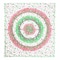 Homeroots 88" X 84" Green Red And White Floral Cotton Hanging Tapestry 397432 - alternate 1