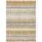 Homeroots 5' X 8' Gold Copper And Gray Striped Washable Indoor Outdoor Area Rug 598347 - alternate 3