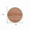 Homeroots 8' Copper Round Striped Washable Indoor Outdoor Area Rug 608463 - alternate 5