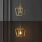 Jonathan Y Pagoda 8" 1-Light Classic Traditional Metal Cage Lantern LED Pendant, Gold Painting JYL7618B - alternate 3