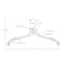 Nahanco 17in Clear Plastic Middle Heavy Weight Shirt Hanger, 100PK 505 - alternate 5