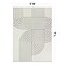 World Rug Gallery Modern Abstract Lines Weather Resistant Reversible Indoor/Outdoor Rug 5 ft x 7 ft Black WR110BLACK5X7 - alternate 5