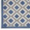 Homeroots 7' X 10' Blue And Gray Geometric Indoor Outdoor Area Rug 546853 - alternate 5