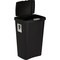 Sterilite 13 Gal. Black TouchTop Wastebasket 10459004 - alternate 2