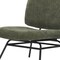 Homeroots 30" Green and Black Chenille and Metal Slipper Chair 606006 - alternate 4