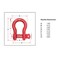 Mytee Products 5/8in Anchor Shackle Forged Carbon Steel w/Alloy Screw Pin WLL 3.25 Tons 6,500 lbs SHACKLE-ANCHOR-SP-58 - alternate 6