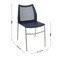 Flash Furniture HERCULES Navy Stack Chair with Air-Vent Back, Non-Sled Base and Gray Powder Coated Metal Frame RUT-NC498-NV-GG - alternate 7