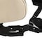 Homeroots Beige Italian Leather Power Reclining Curved Seven Piece Corner Sectional With Console 544978 - alternate 3