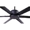 Canarm Ceiling Fan, 96 in Blade Dia, 6 Blades, 5 Speeds, 120V AC, Matte Black CP96BK - alternate 4