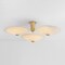 Corbett Lighting Cologne 3 Light Integrated LED Flush Mount in Vintage Brass 521-45-VB - alternate 6