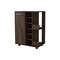 Homeroots Brown Rolling Bar Cart With Wine Storage 535096 - alternate 7