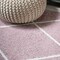 Jonathan Y Cole Minimalist Diamond Trellis Rose/White 2 ft. x 10 ft. Runner Rug SEU102B-210 - alternate 5