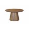 Homeroots 54" Brown Solid Wood Pedestal Base Round Top Dining Table 644519 - alternate 1