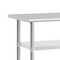 Flash Furniture 48 x 24 Stainless Steel Work Table-2 Undershelves NH-WT-GU-2448-GG - alternate 6