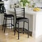 Flash Furniture Black Ladder Stool-Black Seat, PK2 2-XU-DG697BLAD-BAR-BLKV-GG - alternate 6