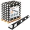 Jrex Safety 72 in Rubber Parking Block Curb Stop, White Reflective Strip, Full Pallet 50 PBSW-JR-6-FP50 - alternate 1