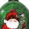 Homeroots Green Plaid Santa Hand Painted Mouth Blown Glass Ornament 477494 - alternate 3