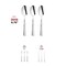 Smarty Had A Party Shiny Metallic Silver Hammered Plastic Spoons (1000 Spoons), 1000PK 2649-CASE - alternate 4