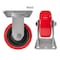Hyw Products Heavy Duty Caster 5in Polyurethane on Plastic Wheel, Rigid 40-50R-A1-PU - alternate 3