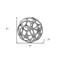 Homeroots Light Gray Metal Hollow Orb Sculpture 392470 - alternate 3