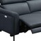 Homeroots 96" Blue Leather Reclining Wood USB Sofa 719566 - alternate 3