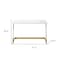 Homeroots 47" White and Gold Writing Desk 543755 - alternate 4