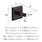 Amerock Chamfered Edge 1-1/16 inch (27mm) Length Oil-Rubbed Bronze Cabinet Knob, 10PK 10VMP37028ORB - alternate 3