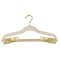 Simplify 6 Pack Velvet Hangers with Clips in Taupe 23250-G-TAUPE - alternate 1