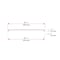 Richelieu Avellino Collection 22 5/8 in (576 mm) Center-to-Center Brushed Nickel Contemporary Cabinet Pull BP527576195 - alternate 5
