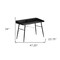 Homeroots 47" Black Wood and Metal Parsons Computer Desk 489840 - alternate 4