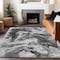 Homeroots 8' X 10' Gray And Silver Horse Washable Indoor Outdoor Area Rug 618700 - alternate 3