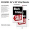 Signmission Black Friday Sale, Vinyl Decals Only 24 Inch x 36 Inch, Vinyl Decal, 2PK DSB-2436-2PACK-Black Friday Sale - alternate 2