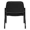 Office Star Products Big and Tall Armless Guest Chair in Faux Black Leather with Sturdy Black Metal Frame 55054B-U6 - alternate 4