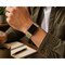 Elegani Canvas Band Compatible with Apple Watch 38mm, Green, Green/Rose Gold/Yellow Gold Buckle NLT-GRN-38 - alternate 2