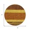 Homeroots 8' Terra Cotta Gold And Brown Round Abstract Washable Indoor Outdoor Area Rug 615304 - alternate 6