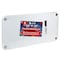 Azar Displays Floating Whiteboard with Silver Standoff Caps, Assorted Magnets and Marker Kit 900962-SLV-1PK - alternate 1
