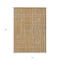 Homeroots 10' X 14' Gold Gray And Ivory Striped Washable Indoor Outdoor Area Rug 597390 - alternate 4