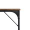Homeroots 32" Brown and Black Wood and Metal H-Shape Computer Desk 568039 - alternate 5
