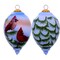 Homeroots Perched Winter Cardinal Hand Painted Mouth Blown Glass Ornament 477541 - alternate 1