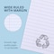 Roaring Spring Case of Recycled Exam Blue Books, 8.5"x11", 8 Sheets/16 Pages, Wide Ruled with Margin, PK500 77609CS - alternate 5