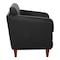 Office Star Products Lounge Seating Club Chair, Black Faux Leather SL59401-U65 - alternate 2