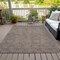 Homeroots 9' X 12' Brown And Ivory Geometric Washable Indoor Outdoor Area Rug 602351 - alternate 3