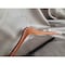Nahanco 17in Walnut Gloss Wooden Concave Extra Thick Suit Hanger w/ Flocked Bar and Chrome Hook, 40PK 2017CHFB - alternate 4