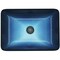 Vigo Donatello Turquoise Blue Glass 18 in. L x 13 in. W x 4 in. H Rectangular Vessel Bathroom Sink VG07068 - alternate 5