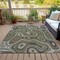 Homeroots 3' X 5' Gray And Ivory Geometric Washable Indoor Outdoor Area Rug 631383 - alternate 6