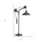 Homeroots 33" Gray Metal Adjustable Desk Table Lamp With Gray Dome Shade 524295 - alternate 5