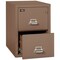 Fireking 2 Drawer, 2 Hr Fire & Impact Rated, Vertical, 32" depth Legal Tan 2-2130-2TN - alternate 3